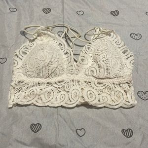 white washed bralette